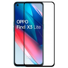 Protector Pantalla Cristal Templado COOL para Oppo Find X3 Lite (FULL 3D Negro)