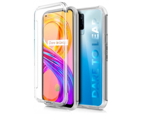 Funda COOL Silicona 3D para Realme 8 / 8 Pro (Transparente Frontal + Trasera)