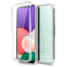 Funda COOL Silicona 3D para Samsung A226 Galaxy A22 5G (Transparente Frontal + Trasera)