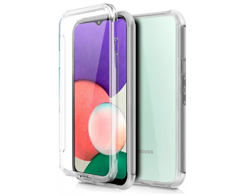Funda COOL Silicona 3D para Samsung A226 Galaxy A22 5G (Transparente Frontal + Trasera)