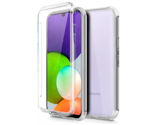 Funda COOL Silicona 3D para Samsung A225 Galaxy A22 4G (Transparente Frontal + Trasera)