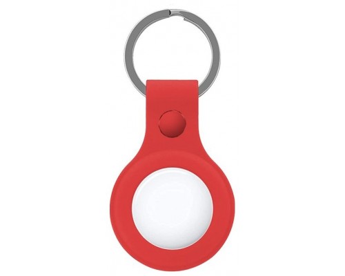 Llavero Protector COOL Compatible con AirTag Silicona Rojo