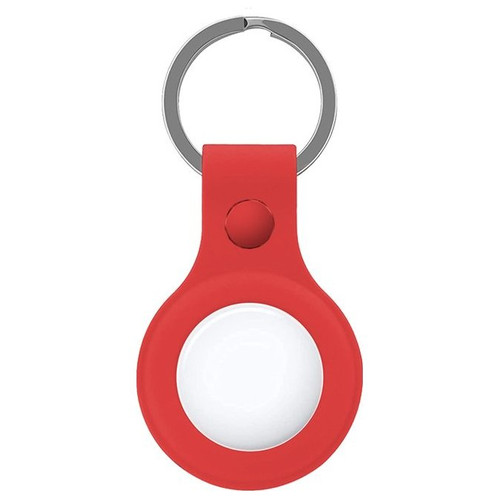 Llavero Protector COOL Compatible con AirTag Silicona Rojo-CS2 Llavero Protector COOL Compatible con AirTag Silicona Rojo