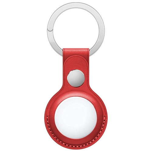 Llavero Protector COOL Compatible con AirTag Polipiel Rojo