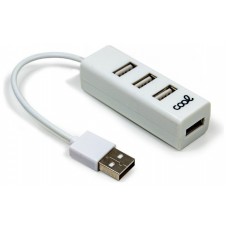 Hub USB 2.0 Universal COOL 4 Puertos USB Blanco