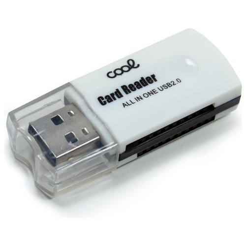 Lector USB Tarjetas Memoria Universal COOL (All in One) Blanco