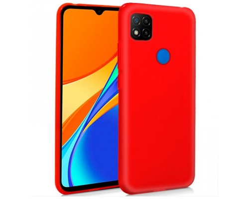 Funda COOL Silicona para Xiaomi Redmi 9C / 10A (Rojo)