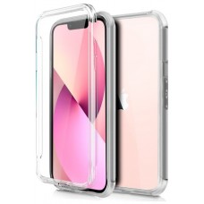 Funda COOL Silicona 3D para iPhone 13 (Transparente Frontal + Trasera)