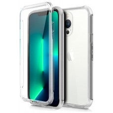 Funda COOL Silicona 3D para iPhone 13 Pro (Transparente Frontal + Trasera)