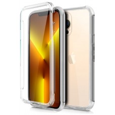 Funda COOL Silicona 3D para iPhone 13 Pro Max (Transparente Frontal + Trasera)