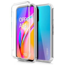 Funda COOL Silicona 3D para Oppo A94 5G / Reno 5Z (Transparente Frontal + Trasera)