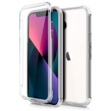 Funda COOL Silicona 3D para iPhone 13 mini (Transparente Frontal + Trasera)