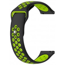 Correa Universal 22mm Amazfit GTR / Stratos / Huawei / Samsung / COOL Elite / Sunset Goma Negro-Verde