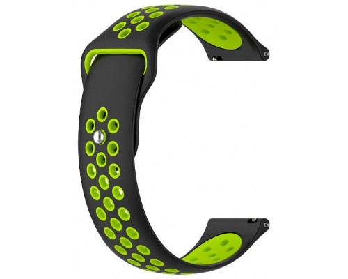 Correa Universal 22mm Amazfit GTR / Stratos / Huawei / Samsung / COOL Elite / Sunset Goma Negro-Verde