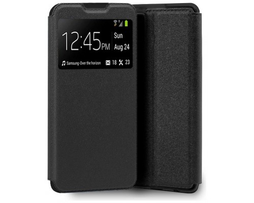 Funda COOL Flip Cover para ZTE Blade V30 Vita Liso Negro