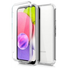 Funda COOL Silicona 3D para Samsung A037 Galaxy A03s (Transparente Frontal + Trasera)