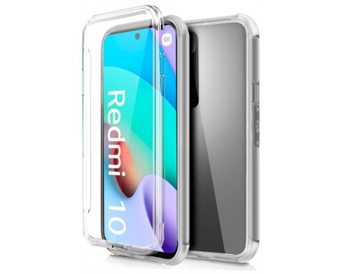 Funda COOL Silicona 3D para Xiaomi Redmi 10 (Transparente Frontal + Trasera)