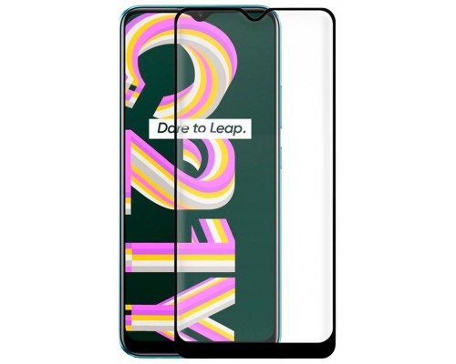 Protector Pantalla Cristal Templado COOL para Realme C21Y / C25Y (FULL 3D Negro)