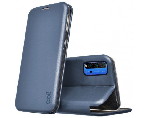 Funda COOL Flip Cover para Xiaomi Pocophone M3 / Redmi 9T Elegance Azul