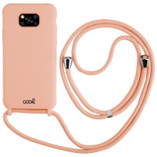Carcasa COOL para Xiaomi Pocophone X3 / X3 Pro Cordón Liso Rosa
