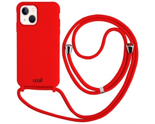 Carcasa COOL para iPhone 13 mini Cordón Liso Rojo