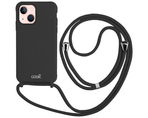 Carcasa COOL para iPhone 13 Cordón Liso Negro