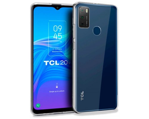 Funda COOL Silicona para TCL 20Y (Transparente)