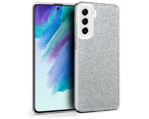 Carcasa COOL para Samsung G990B Galaxy S21 FE Glitter Plata