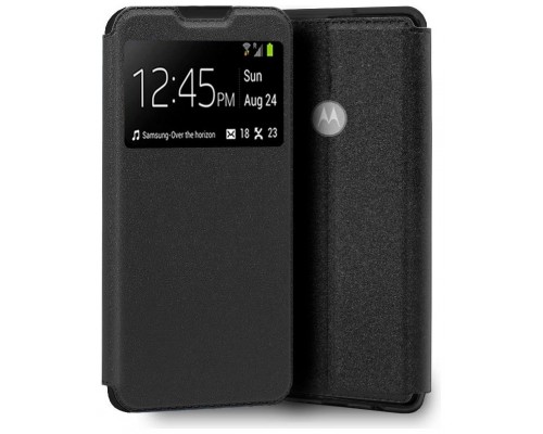 Funda COOL Flip Cover para Motorola Moto E20 / E40 Liso Negro