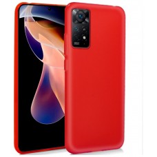 Funda COOL Silicona para Xiaomi Redmi Note 11 Pro / Note 11 Pro 5G (Rojo)