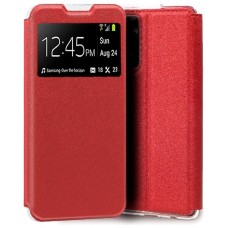 Funda COOL Flip Cover para Xiaomi Redmi Note 11 Pro / Note 11 Pro 5G Liso Rojo