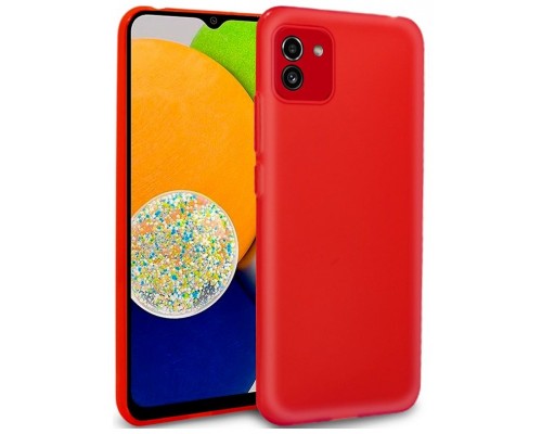 Funda COOL Silicona para Samsung A035 Galaxy A03 (Rojo)