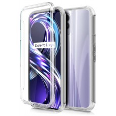 Funda COOL Silicona 3D para Realme 8i / Narzo 50 (Transparente Frontal + Trasera)