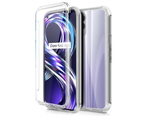 Funda COOL Silicona 3D para Realme 8i / Narzo 50 (Transparente Frontal + Trasera)