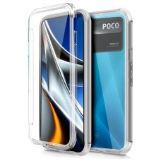 Funda COOL Silicona 3D para Xiaomi Poco X4 Pro 5G (Transparente Frontal + Trasera)