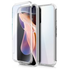 Funda COOL Silicona 3D para Xiaomi Redmi Note 11 Pro / Note 11 Pro 5G (Transparente Frontal + Trasera)