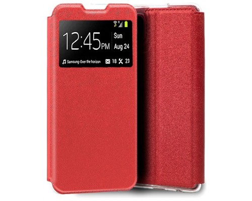 Funda COOL Flip Cover para Xiaomi Redmi 10C Liso Rojo