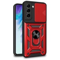 Carcasa COOL para Samsung G990B Galaxy S21 FE Hard Ring Rojo