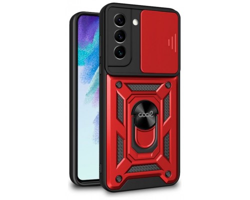 Carcasa COOL para Samsung G990B Galaxy S21 FE Hard Ring Rojo