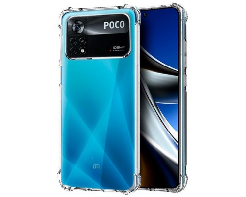 Carcasa COOL para Xiaomi Poco X4 Pro 5G Antishock Transparente