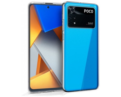 Funda COOL Silicona para Xiaomi Poco M4 Pro (Transparente)