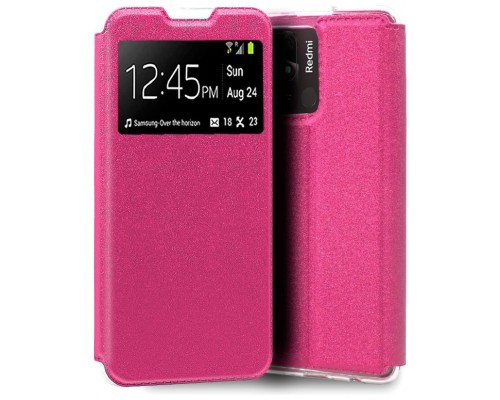 Funda COOL Flip Cover para Xiaomi Redmi 10C Liso Rosa