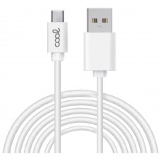 Cable USB Compatible COOL Universal TIPO-C (3 metros) Blanco 2.4 Amp