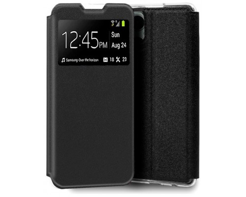 Funda COOL Flip Cover para Oppo Reno 8 Lite 5G Liso Negro