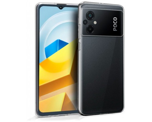 Funda COOL Silicona para Xiaomi Poco M5 (Transparente)