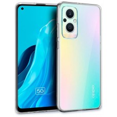 Funda COOL Silicona para Oppo Reno 8 Lite 5G (Transparente)