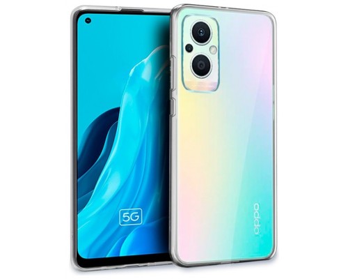 Funda COOL Silicona para Oppo Reno 8 Lite 5G (Transparente)