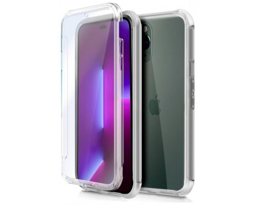 Funda COOL Silicona 3D para iPhone 14 Pro (Transparente Frontal + Trasera)