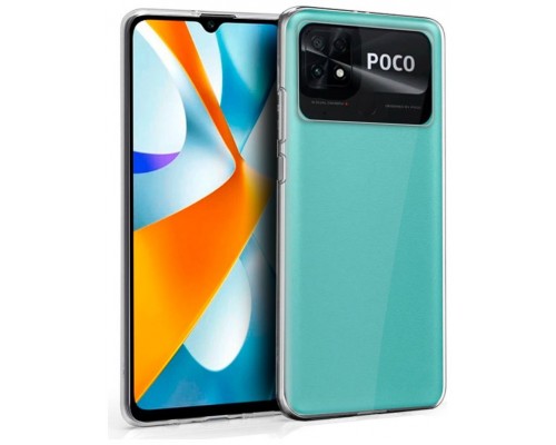 Funda COOL Silicona para Xiaomi Poco C40 (Transparente)