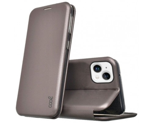 Funda COOL Flip Cover para iPhone 14 Plus Elegance Plata